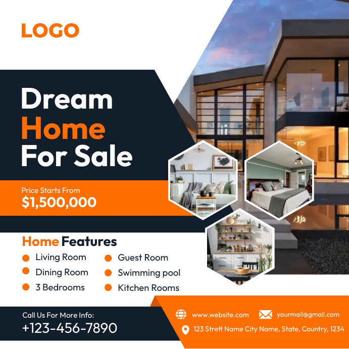 Ad Document Examples Real Real Estate Ad Template | PosterMyWall