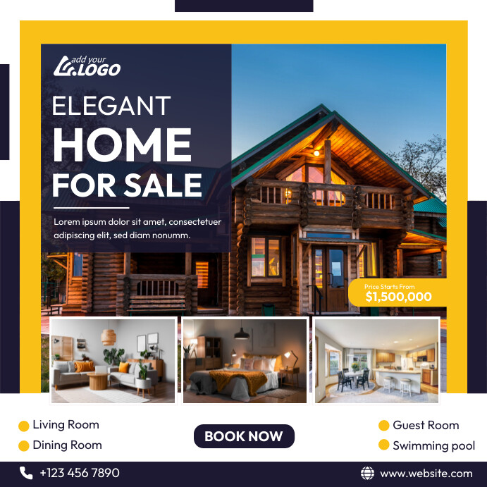 Ad Document Examples Real Real Estate Ad Template | PosterMyWall