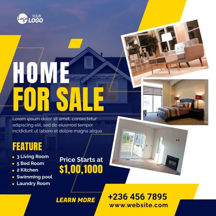 Ad Document Examples Real Real Estate Ad Template | PosterMyWall
