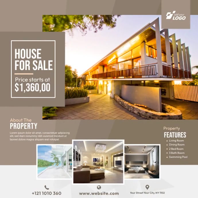 Ad Document Examples Real Real Estate Ad Template | PosterMyWall
