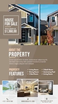 Real Estate Ad Template เรื่องราวบน Instagram