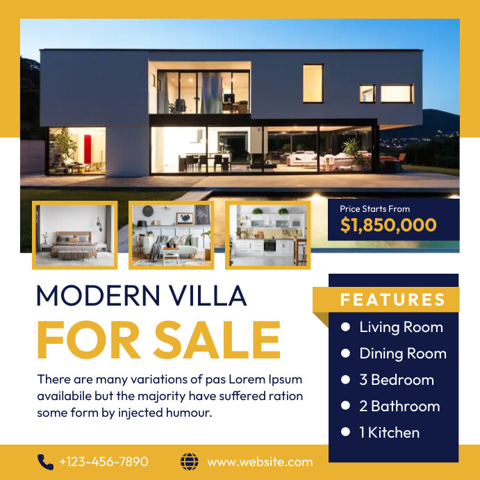 Ad Document Examples Real Real Estate Ad Template | PosterMyWall