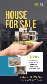 Real Estate Ad Template เรื่องราวบน Instagram