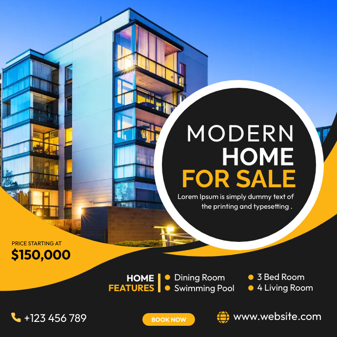 Ad Document Examples Real Real Estate Ad Template | PosterMyWall