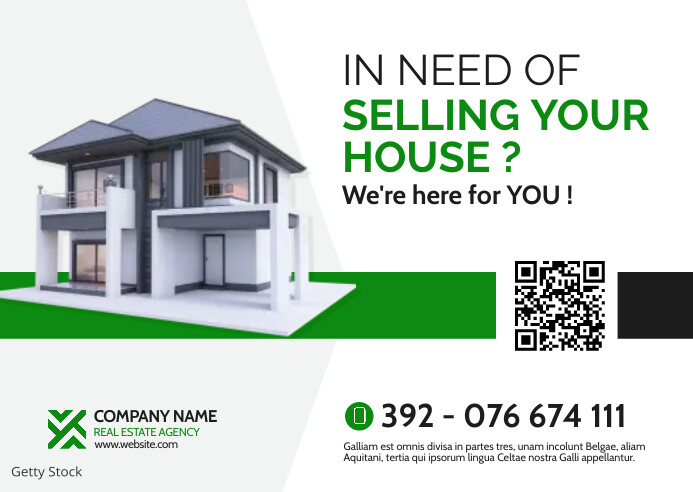 real estate advertisement postcard template d