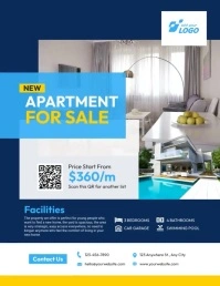 Real Estate Agency Ad Template for House and Property Sales Flyer (Letter pang-US)