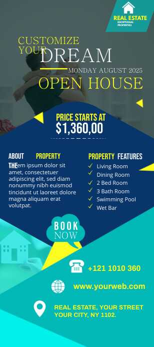 Real Estate Agency Ads Karta reagałowa template