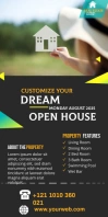 Real Estate Agency Ads Cartel enrollable de 3 × 6 pulg. template
