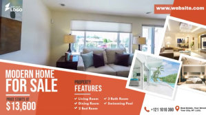 Marrón Real Estate Promotion Twitter Post Template