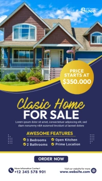 Real Estate Agency Ads Historia de Instagram template