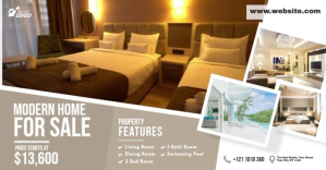 Real Estate Agency Ads ภาพที่แชร์บน Facebook template