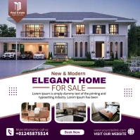 Real Estate Agency Ads Quadrado (1:1) template