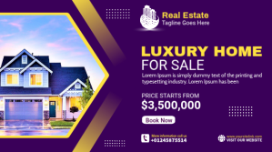 Real Estate Agency Ads Digitalt display (16:9) template