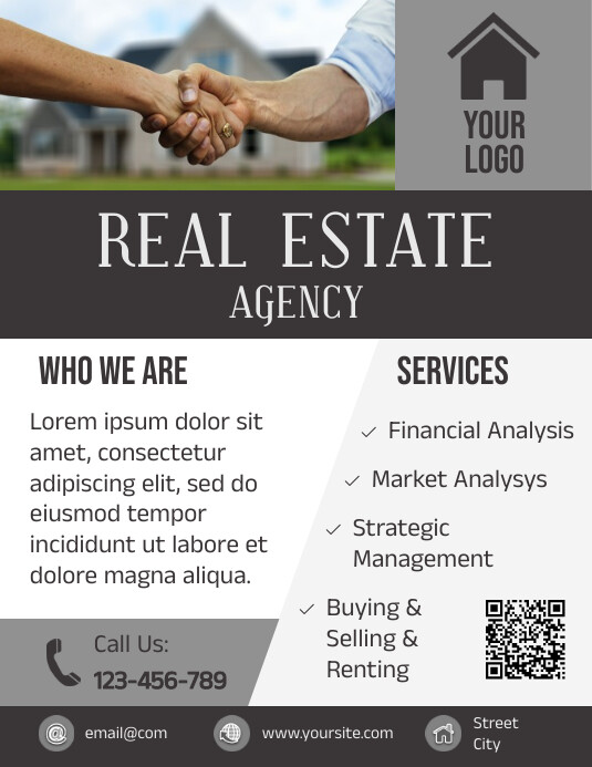 Real Estate Agency Agent Flyer Ad Template PosterMyWall