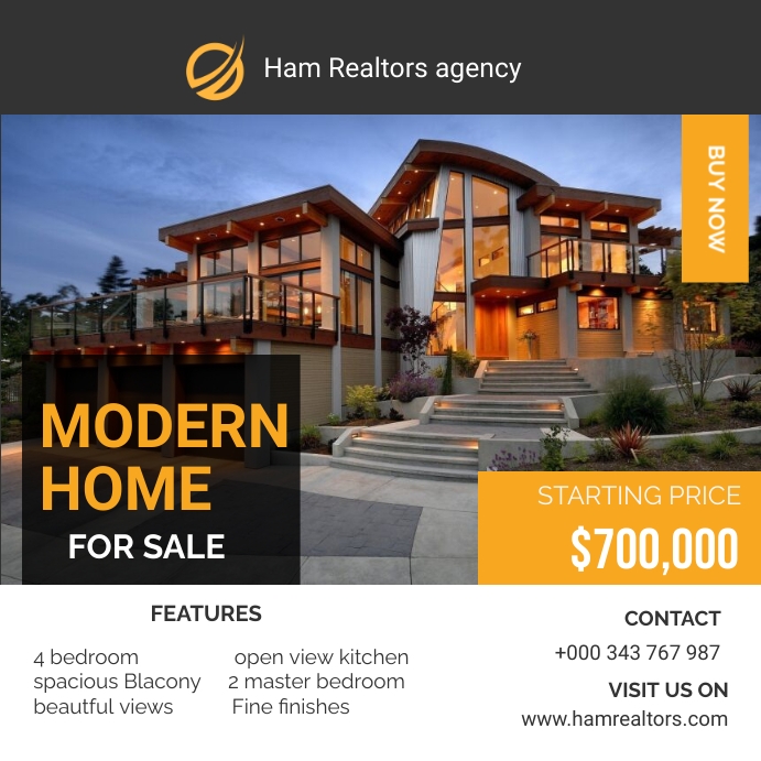 real estate agency Template PosterMyWall
