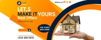real estate agency flyer Twitch Profile Banner template