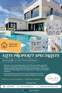 Real estate Agency Poster template