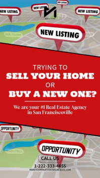 Modern Real Estate Digital Signage Instagram Reel template