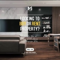 Real Estate Agency Video Ad Instagram na Post template