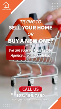 Modern Interior Real Estate Instagram Story Digital Display 9:16 template