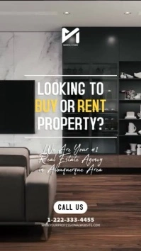 Real Estate Agency Video Ad Social Media Instagram-verhaal template