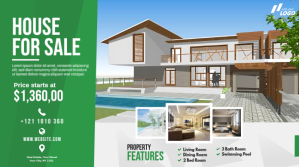 White Real Estate Listing Twitter Post Template