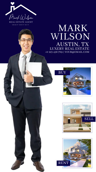REAL ESTATE AGENT AD DESIGN TEMPLATE | PosterMyWall