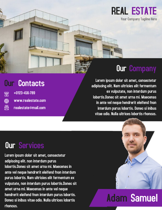 Real Estate Agent Business Flyer Design Template | PosterMyWall