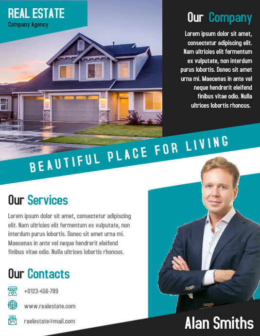 Real Estate Agent Business Flyer Design Template PosterMyWall