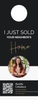 Real Estate Agent door hanger advertisement template