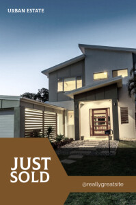 Real Estate Agent Flyer  Home for Sale Flyer Poster template