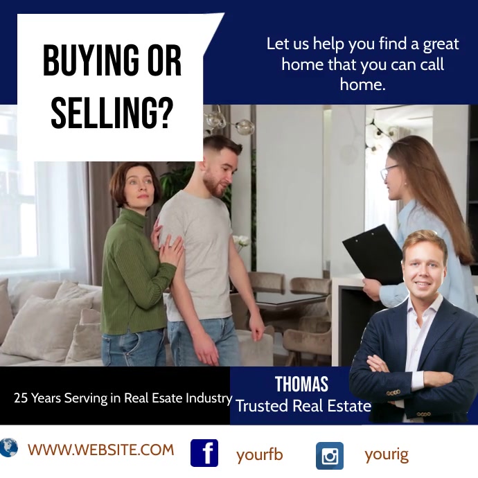 Real Estate Agent Instagram Ad Template PosterMyWall