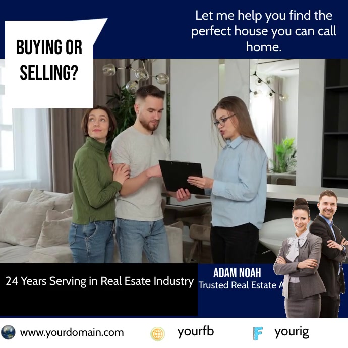 Real Estate Agent Instagram Ad Template PosterMyWall