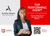 Real estate agent or attorney postcard advert template