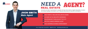 Real Estate Agent Twitter header Twitter-header template