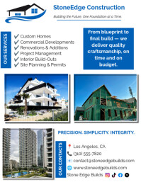 Real Estate Architect Construction & Building Flyer (US Letter) template