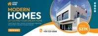 Real Estate Banner Ad Facebook Cover Photo template