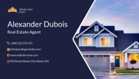 Real estate Business card, poster template Carte de visite