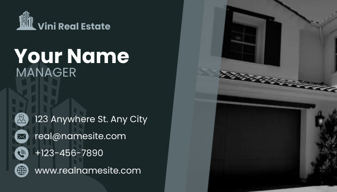 Real Estate Business Cards Visitkort template