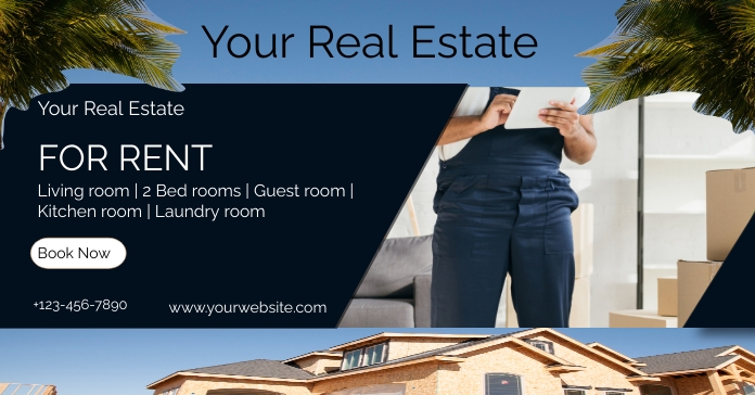 Plantilla de Real Estate Business house ads for rent | PosterMyWall