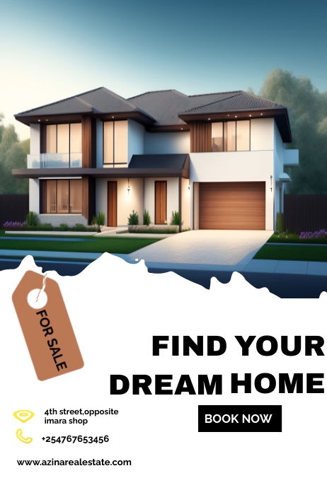 real estate card Template | PosterMyWall