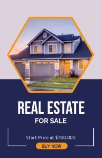 Real estate company flyer Tabloid (Таблоид) template