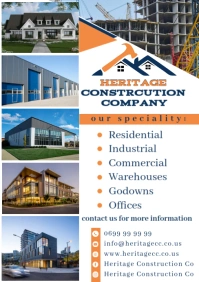 REAL ESTATE CONSTRUCTION ARCHTECT FLYER AD A5 template