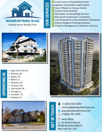 Real Estate Construction Company Flyer (US Letter) template