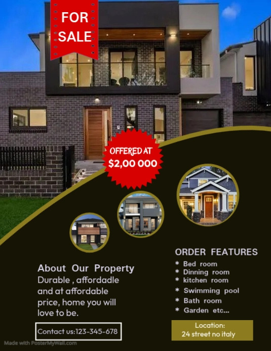 Copy of real estate | PosterMyWall