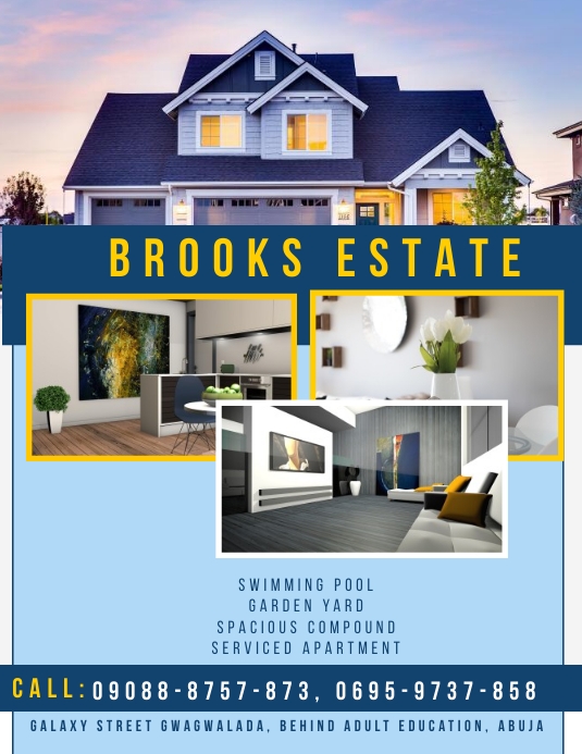 Real Estate Pamflet (VSA Brief) template