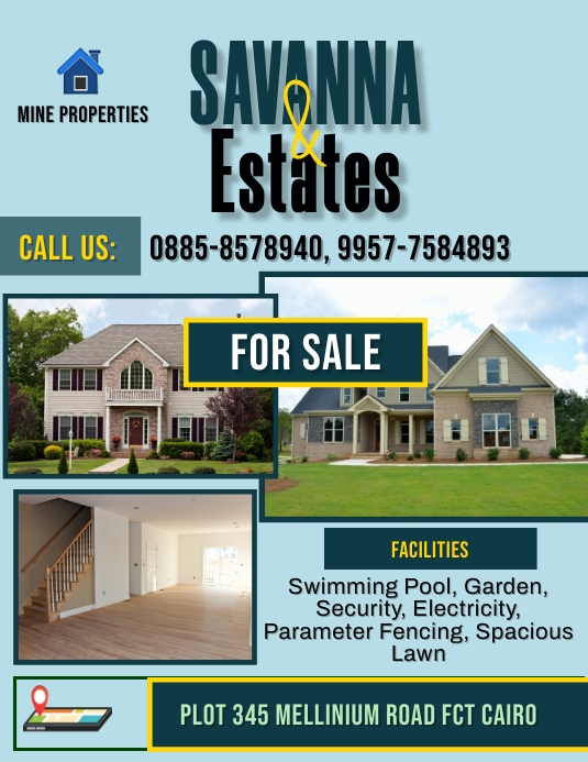 Real estate Folheto (US Letter) template