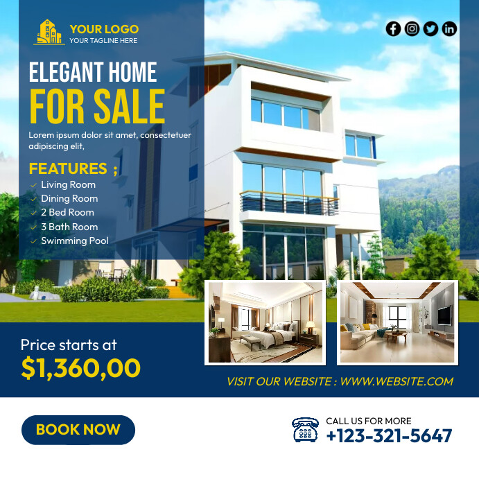 Plantilla de Real Estate | PosterMyWall