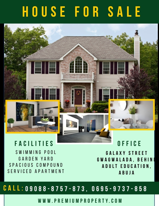 Real Estate Volantino (US Letter) template