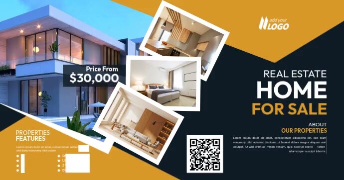 Real Estate Imagem partilhada do Facebook template